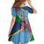 Personalized Malampa Fiji Day Together We Grow Kid Short Sleeve Dress Special Tapa Mix - Polynesian Pride
