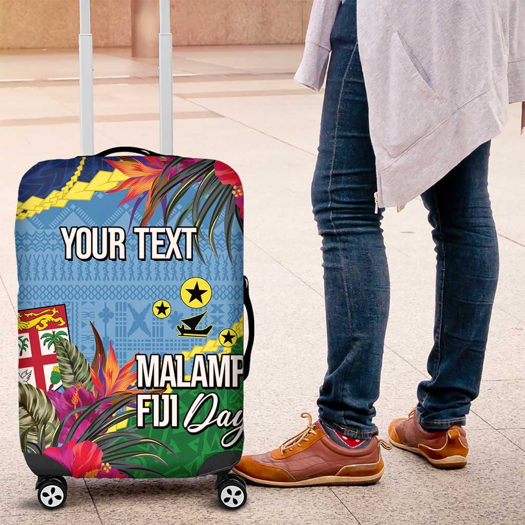 Personalized Malampa Fiji Day Together We Grow Luggage Cover Special Tapa Mix - Polynesian Pride