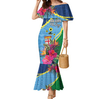 Personalized Malampa Fiji Day Together We Grow Mermaid Dress Special Tapa Mix - Polynesian Pride