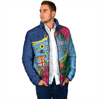 Personalized Malampa Fiji Day Together We Grow Padded Jacket Special Tapa Mix - Polynesian Pride