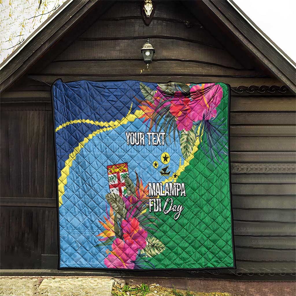 Personalized Malampa Fiji Day Together We Grow Quilt Special Tapa Mix - Polynesian Pride