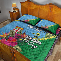 Personalized Malampa Fiji Day Together We Grow Quilt Bed Set Special Tapa Mix - Polynesian Pride