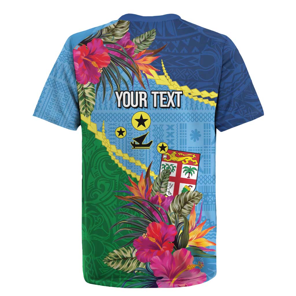 Personalized Malampa Fiji Day Together We Grow Rugby Jersey Special Tapa Mix - Polynesian Pride