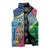Personalized Malampa Fiji Day Together We Grow Sleeveless Puffer Jacket Special Tapa Mix - Polynesian Pride
