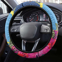 Malampa Fiji Day Together We Grow Steering Wheel Cover Special Tapa Mix - Polynesian Pride