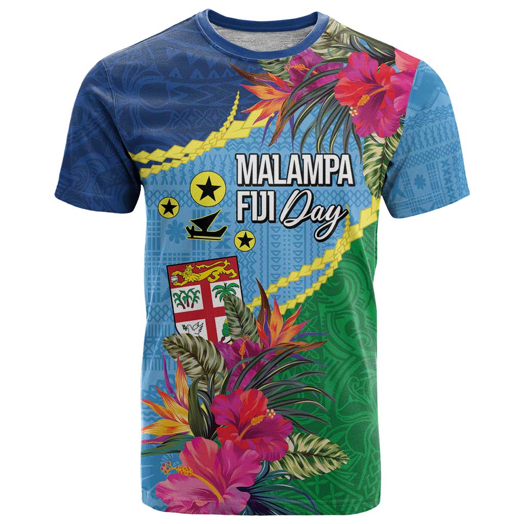 Personalized Malampa Fiji Day Together We Grow T Shirt Special Tapa Mix - Polynesian Pride