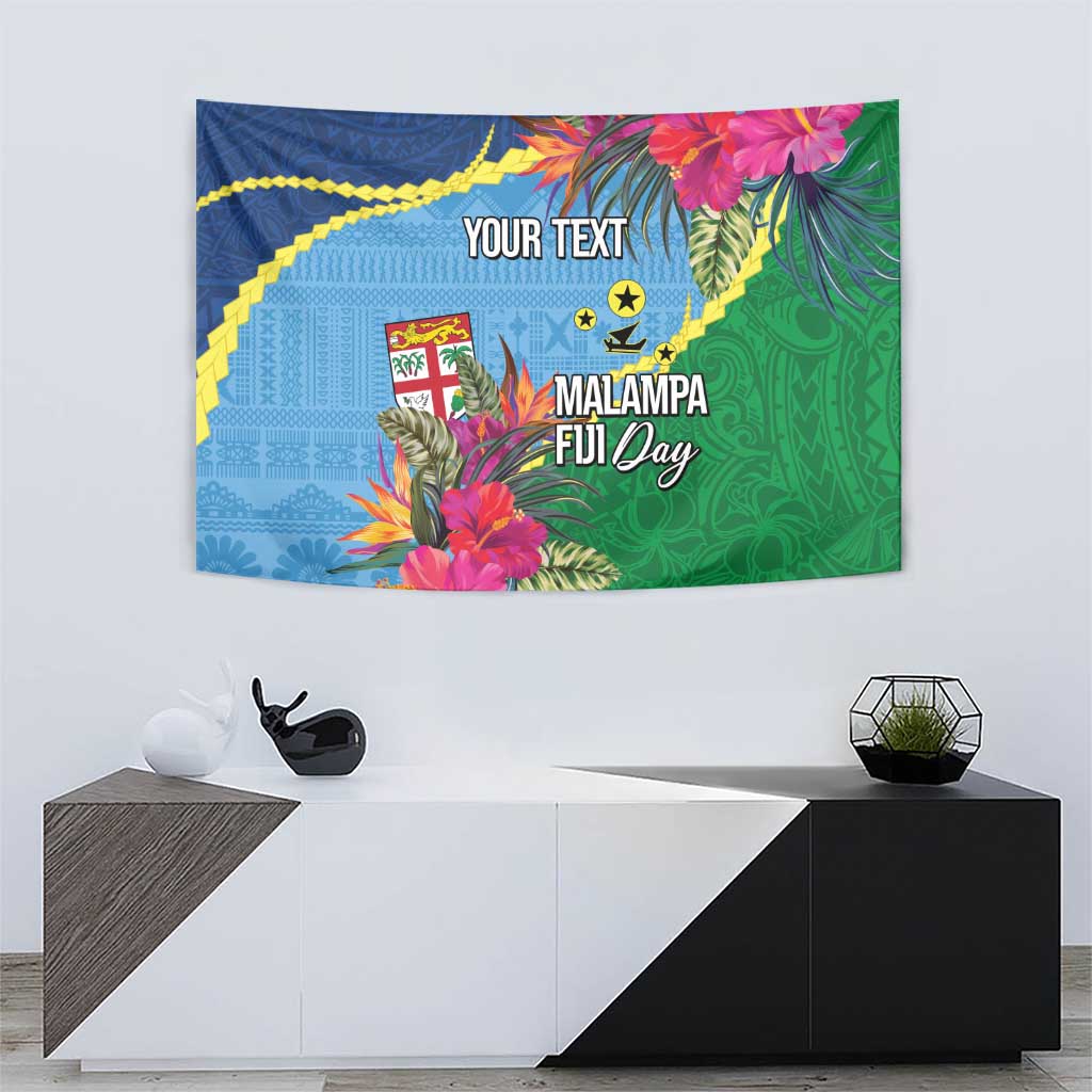 Personalized Malampa Fiji Day Together We Grow Tapestry Special Tapa Mix - Polynesian Pride