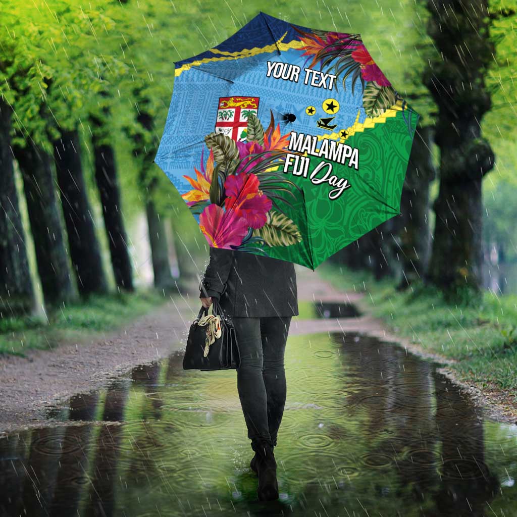 Personalized Malampa Fiji Day Together We Grow Umbrella Special Tapa Mix - Polynesian Pride
