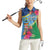 Personalized Malampa Fiji Day Together We Grow Women Sleeveless Polo Shirt Special Tapa Mix - Polynesian Pride