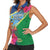 Personalized Malampa Fiji Day Together We Grow Women Sleeveless Polo Shirt Special Tapa Mix - Polynesian Pride