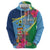 Personalized Malampa Fiji Day Together We Grow Zip Hoodie Special Tapa Mix - Polynesian Pride
