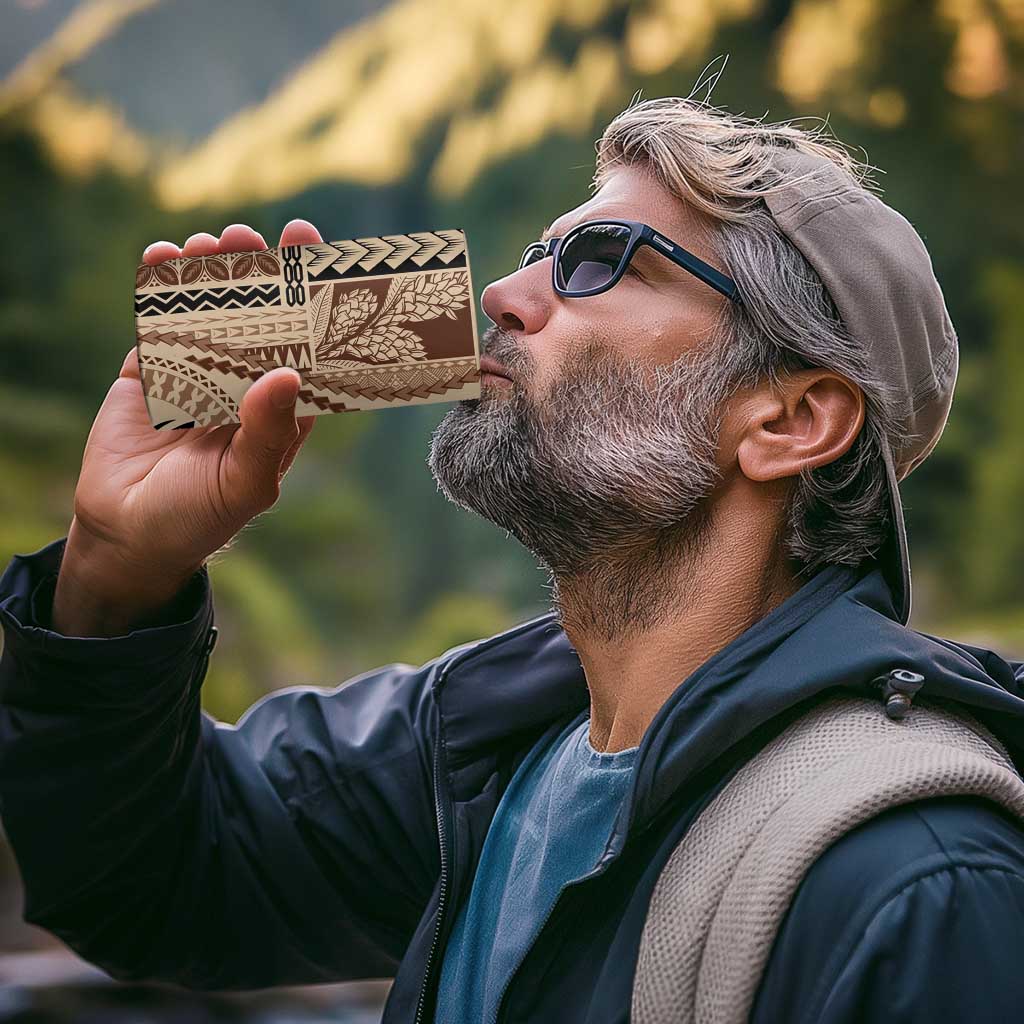 Samoa Siapo Motif 4 in 1 Can Cooler Tumbler Classic Style