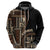 Samoa Siapo Motif Hoodie Classic Style - Black Ver LT7 - Polynesian Pride