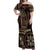 Samoa Siapo Motif Off Shoulder Maxi Dress Classic Style - Black Ver LT7 Women Black - Polynesian Pride