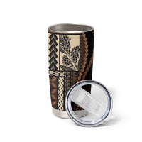 Samoa Siapo Motif Tumbler Cup Classic Style - Black Ver