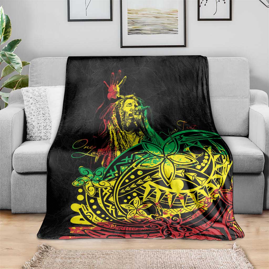 Personalised Reggae Jawaiian Festive Blanket Mix Polynesian LT7 - Polynesian Pride