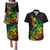 Personalised Reggae Jawaiian Festive Couples Matching Puletasi and Hawaiian Shirt Mix Polynesian