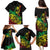 Personalised Reggae Jawaiian Festive Family Matching Puletasi and Hawaiian Shirt Mix Polynesian