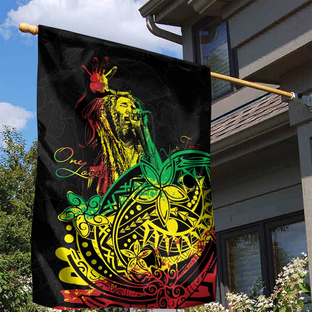 Personalised Reggae Jawaiian Festive Garden Flag Mix Polynesian LT7 - Polynesian Pride