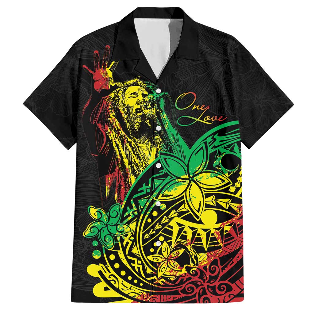 Personalised Reggae Jawaiian Festive Hawaiian Shirt Mix Polynesian LT7 Reggae - Polynesian Pride