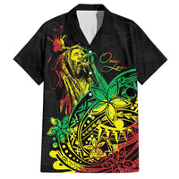 Personalised Reggae Jawaiian Festive Hawaiian Shirt Mix Polynesian LT7 Reggae - Polynesian Pride