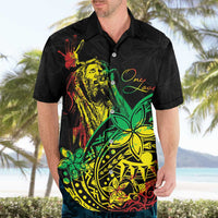 Personalised Reggae Jawaiian Festive Hawaiian Shirt Mix Polynesian LT7 - Polynesian Pride