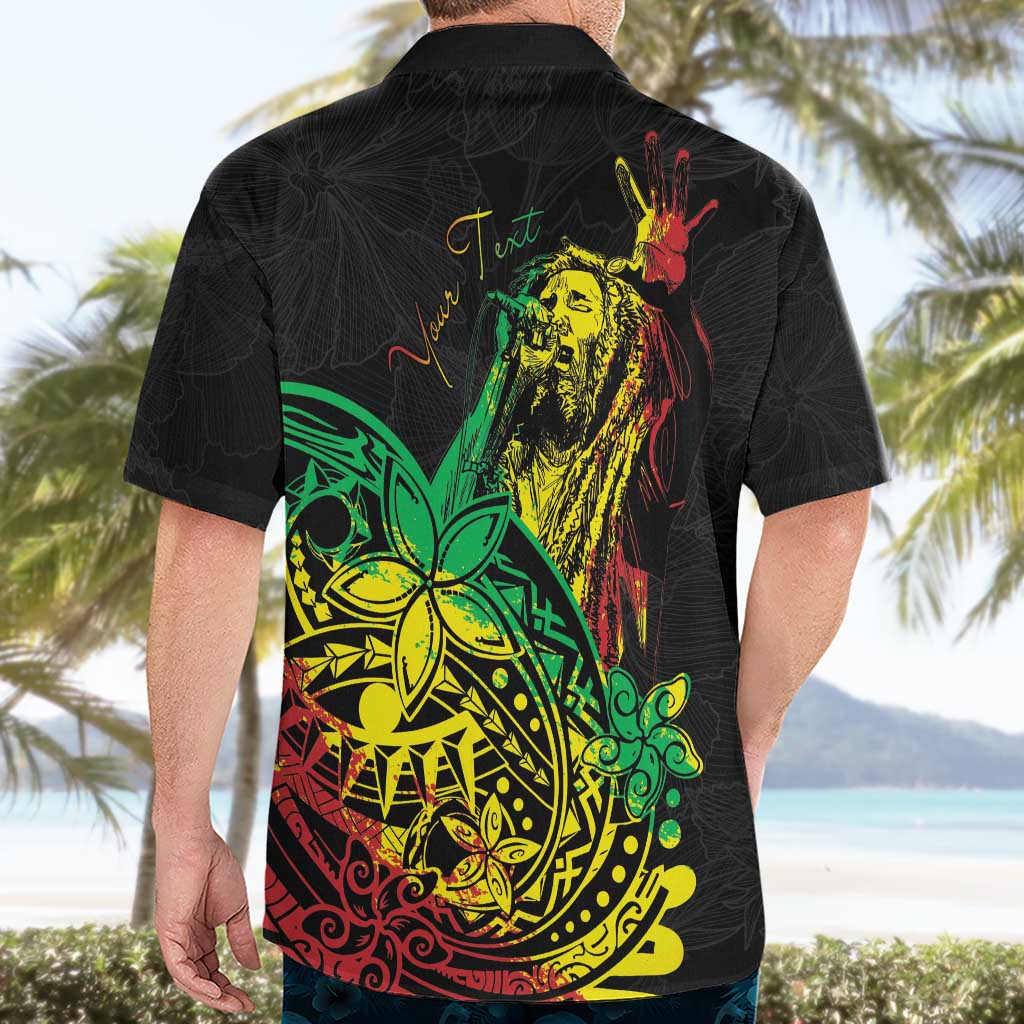 Personalised Reggae Jawaiian Festive Hawaiian Shirt Mix Polynesian LT7 - Polynesian Pride