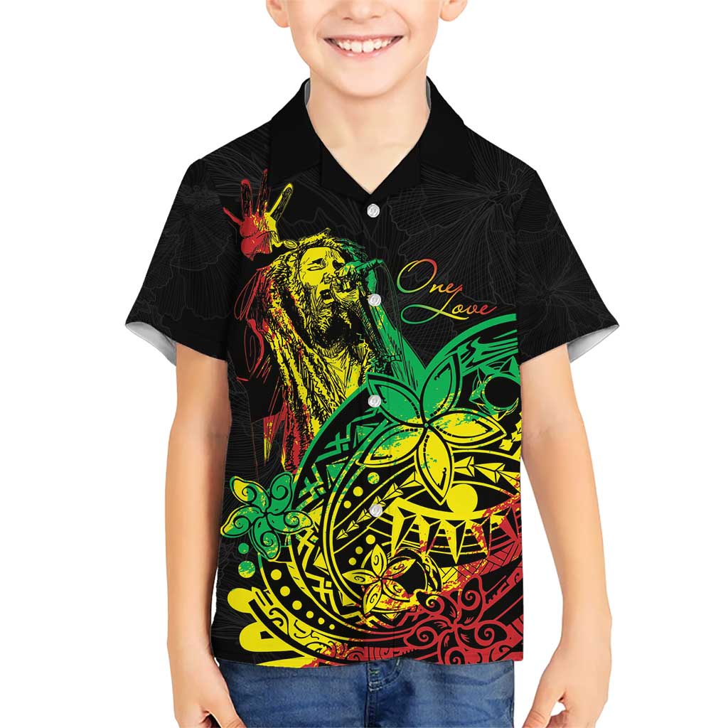 Personalised Reggae Jawaiian Festive Hawaiian Shirt Mix Polynesian LT7 - Polynesian Pride