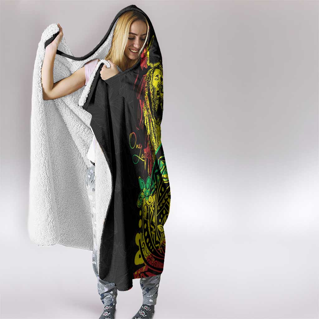 Personalised Reggae Jawaiian Festive Hooded Blanket Mix Polynesian LT7 - Polynesian Pride