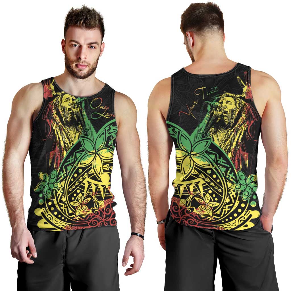 Personalised Reggae Jawaiian Festive Men Tank Top Mix Polynesian LT7 - Polynesian Pride
