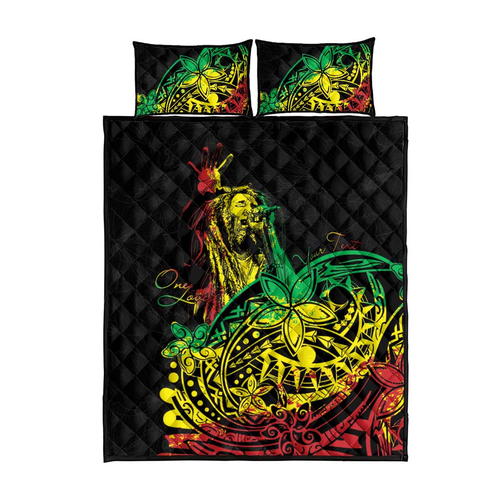 Personalised Reggae Jawaiian Festive Quilt Bed Set Mix Polynesian LT7 - Polynesian Pride