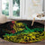 Personalised Reggae Jawaiian Festive Round Carpet Mix Polynesian