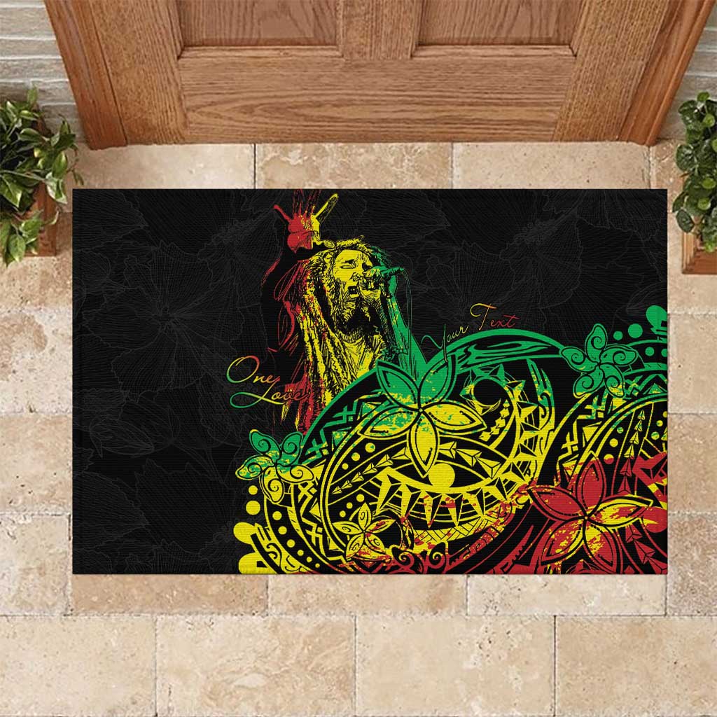 Personalised Reggae Jawaiian Festive Rubber Doormat Mix Polynesian LT7 Reggae - Polynesian Pride
