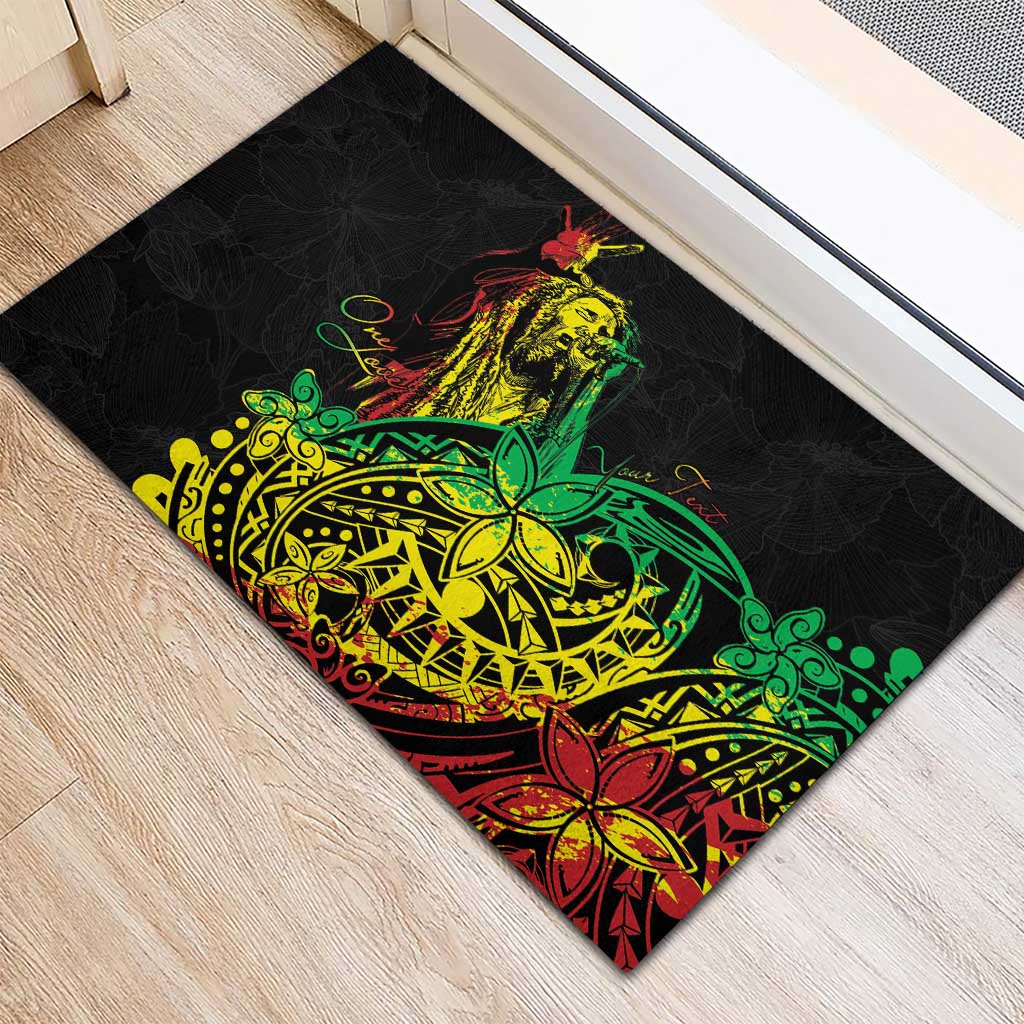 Personalised Reggae Jawaiian Festive Rubber Doormat Mix Polynesian LT7 - Polynesian Pride