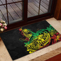 Personalised Reggae Jawaiian Festive Rubber Doormat Mix Polynesian LT7 - Polynesian Pride
