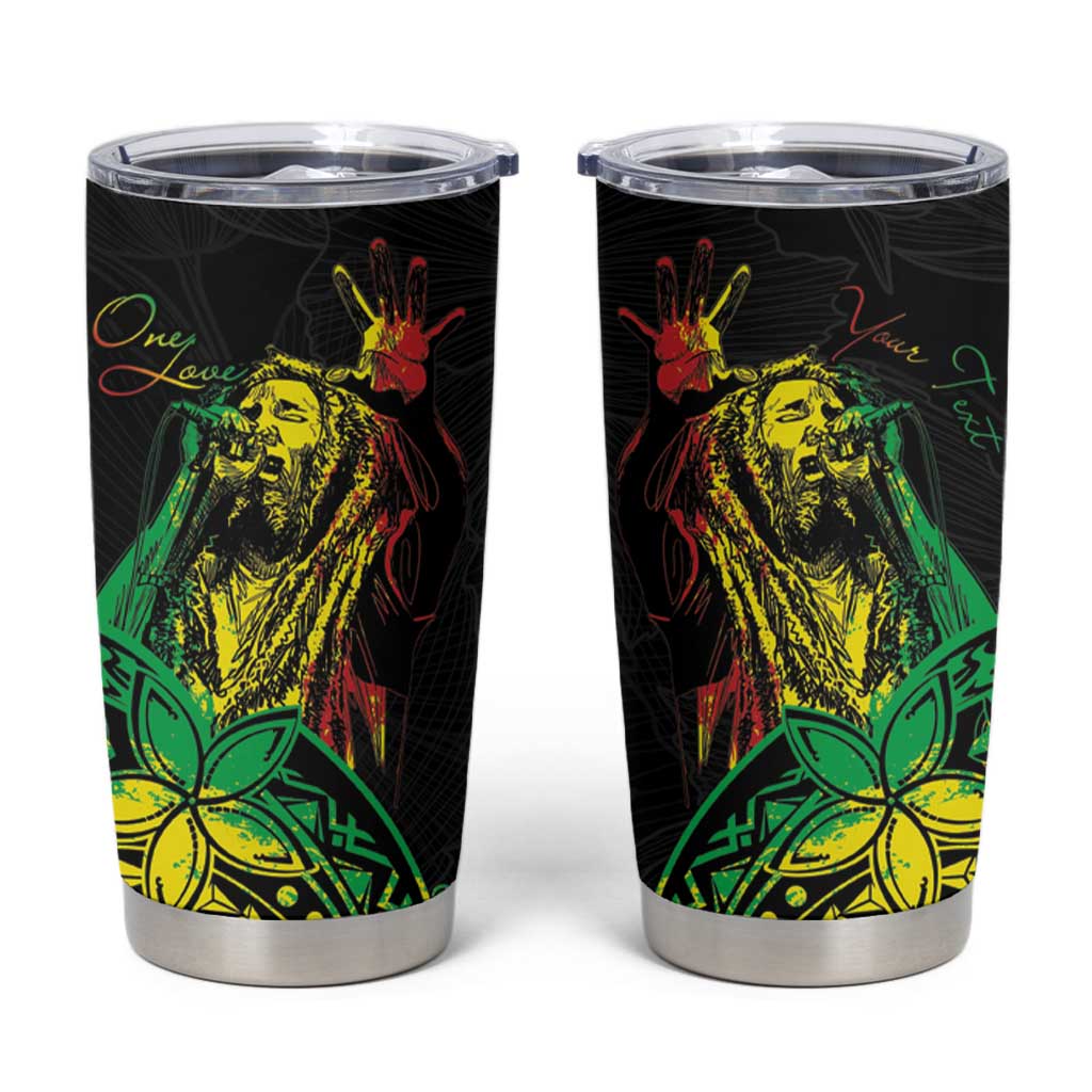Personalised Reggae Jawaiian Festive Tumbler Cup Mix Polynesian LT7 Reggae - Polynesian Pride