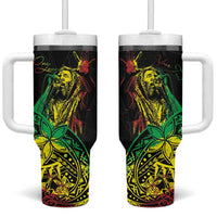 Personalised Reggae Jawaiian Festive Tumbler With Handle Mix Polynesian LT7 One Size: 40 oz Reggae - Polynesian Pride