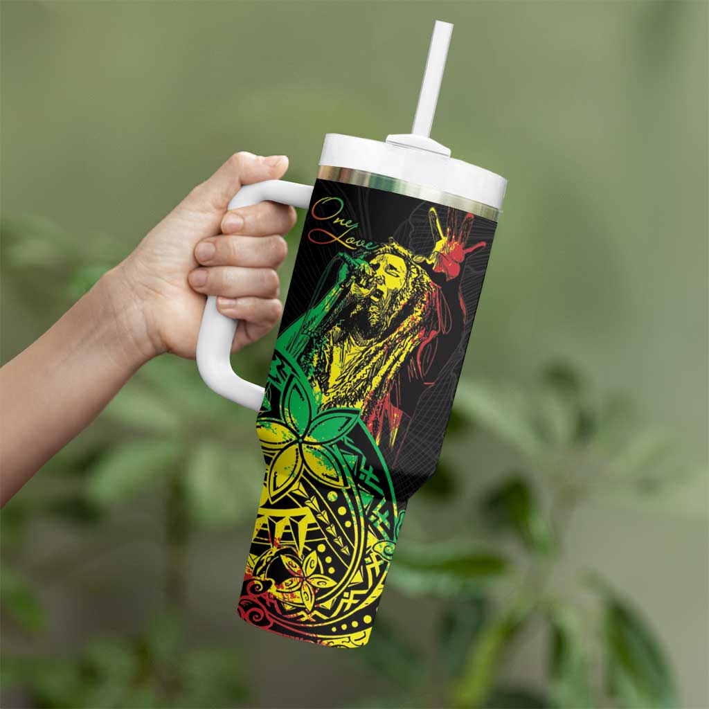 Personalised Reggae Jawaiian Festive Tumbler With Handle Mix Polynesian LT7 - Polynesian Pride