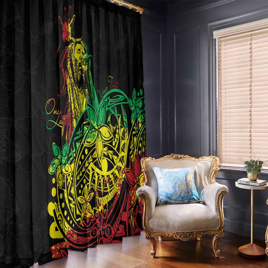 Personalised Reggae Jawaiian Festive Window Curtain Mix Polynesian LT7 - Polynesian Pride
