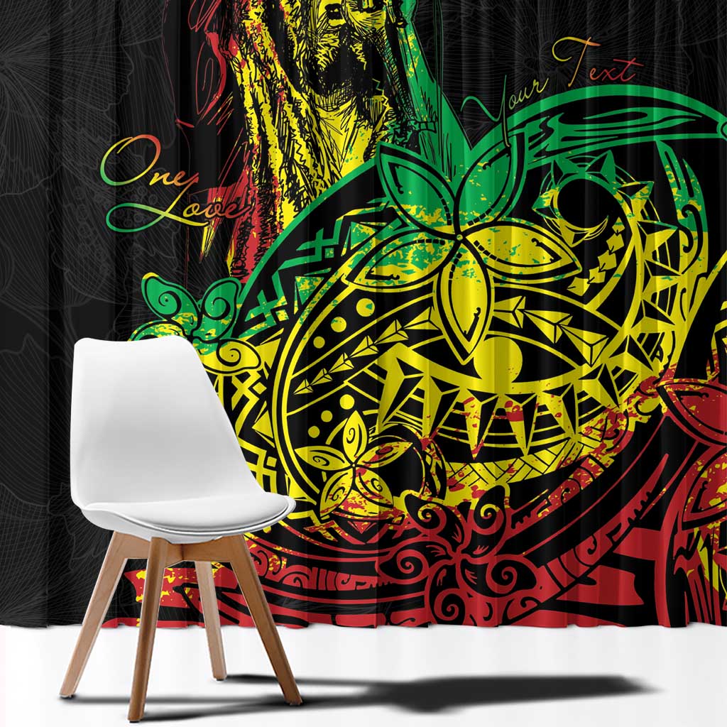 Personalised Reggae Jawaiian Festive Window Curtain Mix Polynesian LT7 - Polynesian Pride