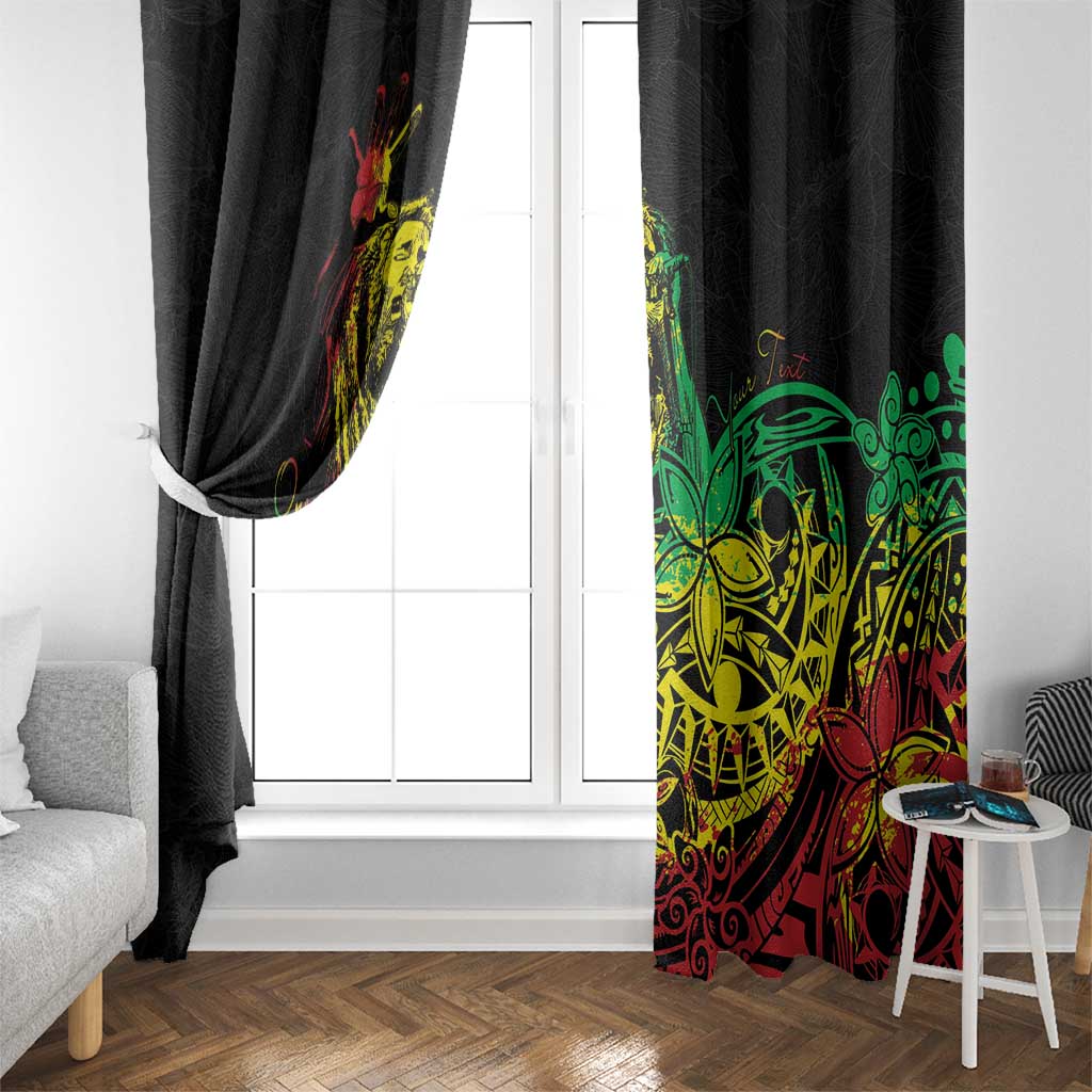 Personalised Reggae Jawaiian Festive Window Curtain Mix Polynesian LT7 - Polynesian Pride