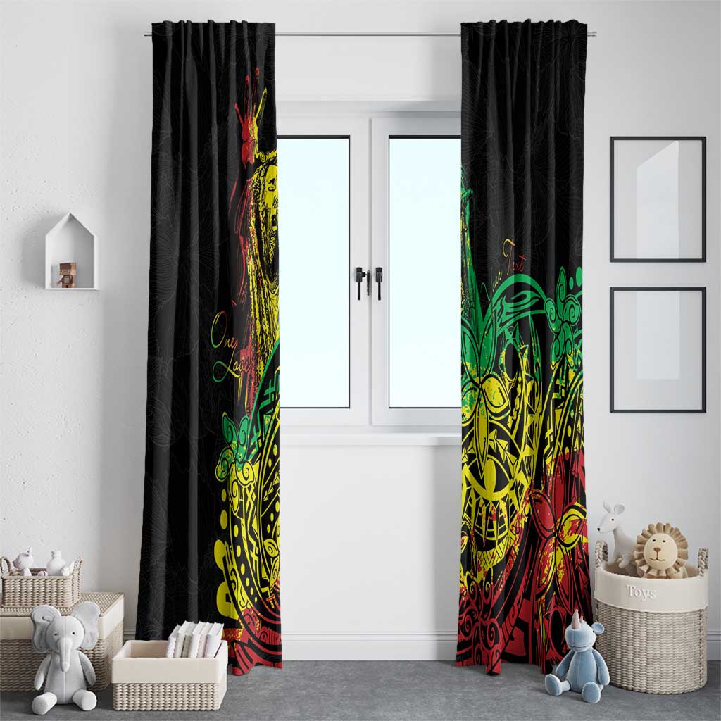 Personalised Reggae Jawaiian Festive Window Curtain Mix Polynesian LT7 - Polynesian Pride