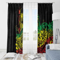 Personalised Reggae Jawaiian Festive Window Curtain Mix Polynesian LT7 - Polynesian Pride