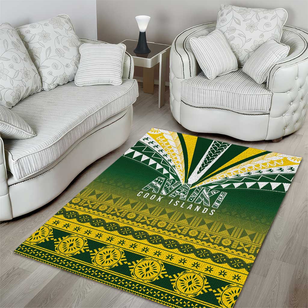 Cook Islands Rugby Area Rug Kuki Avaiki - Polynesian Pride