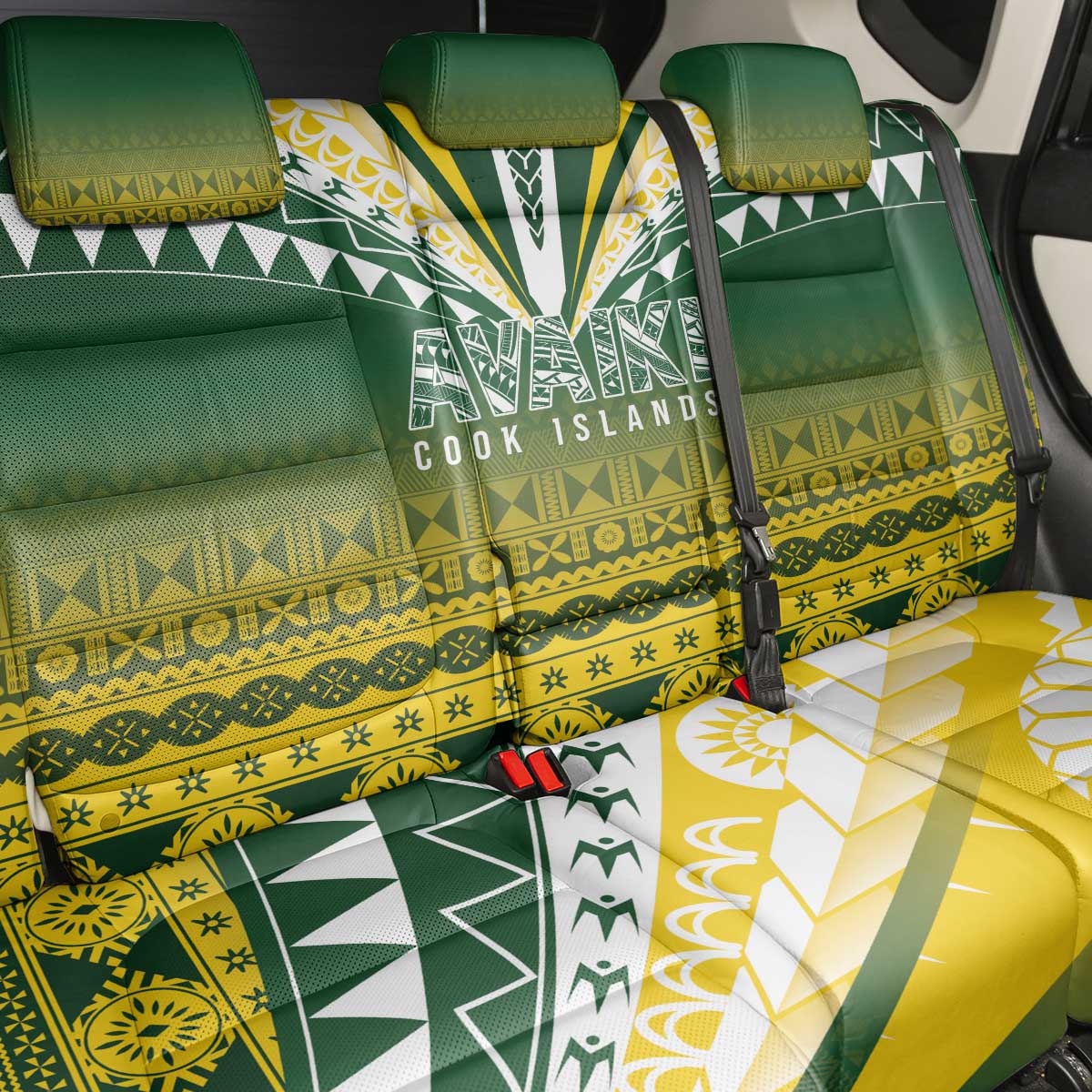 Cook Islands Rugby Back Car Seat Cover Kuki Avaiki - Polynesian Pride