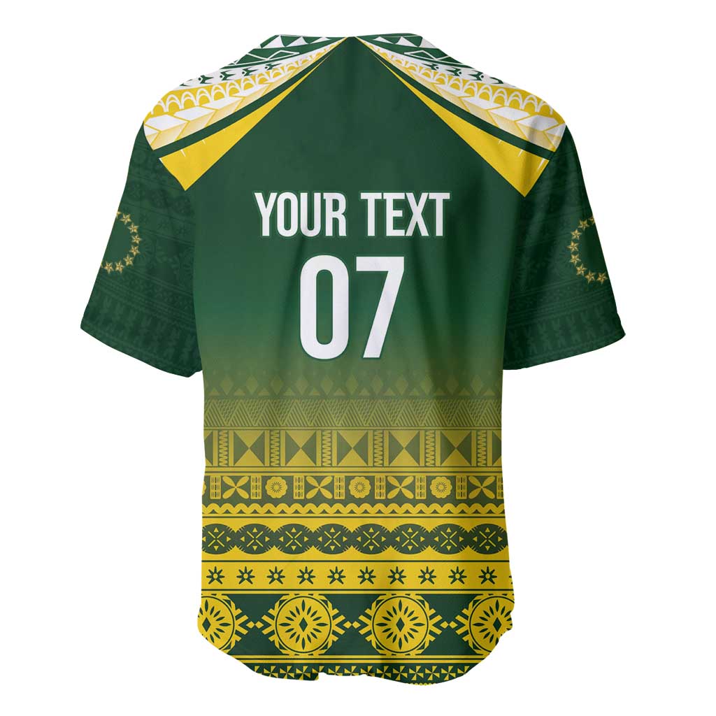 Cook Islands Rugby Custom Baseball Jersey Kuki Avaiki - Polynesian Pride