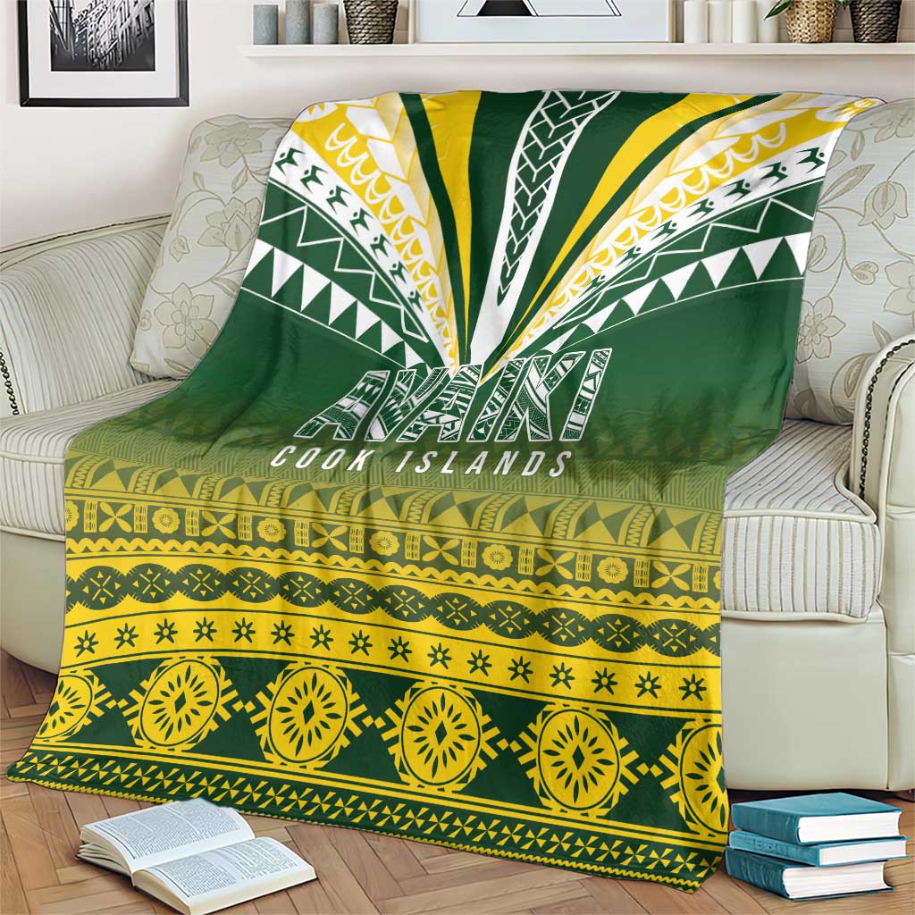 Cook Islands Rugby Blanket Kuki Avaiki - Polynesian Pride