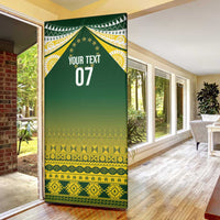 Cook Islands Rugby Custom Door Cover Kuki Avaiki - Polynesian Pride