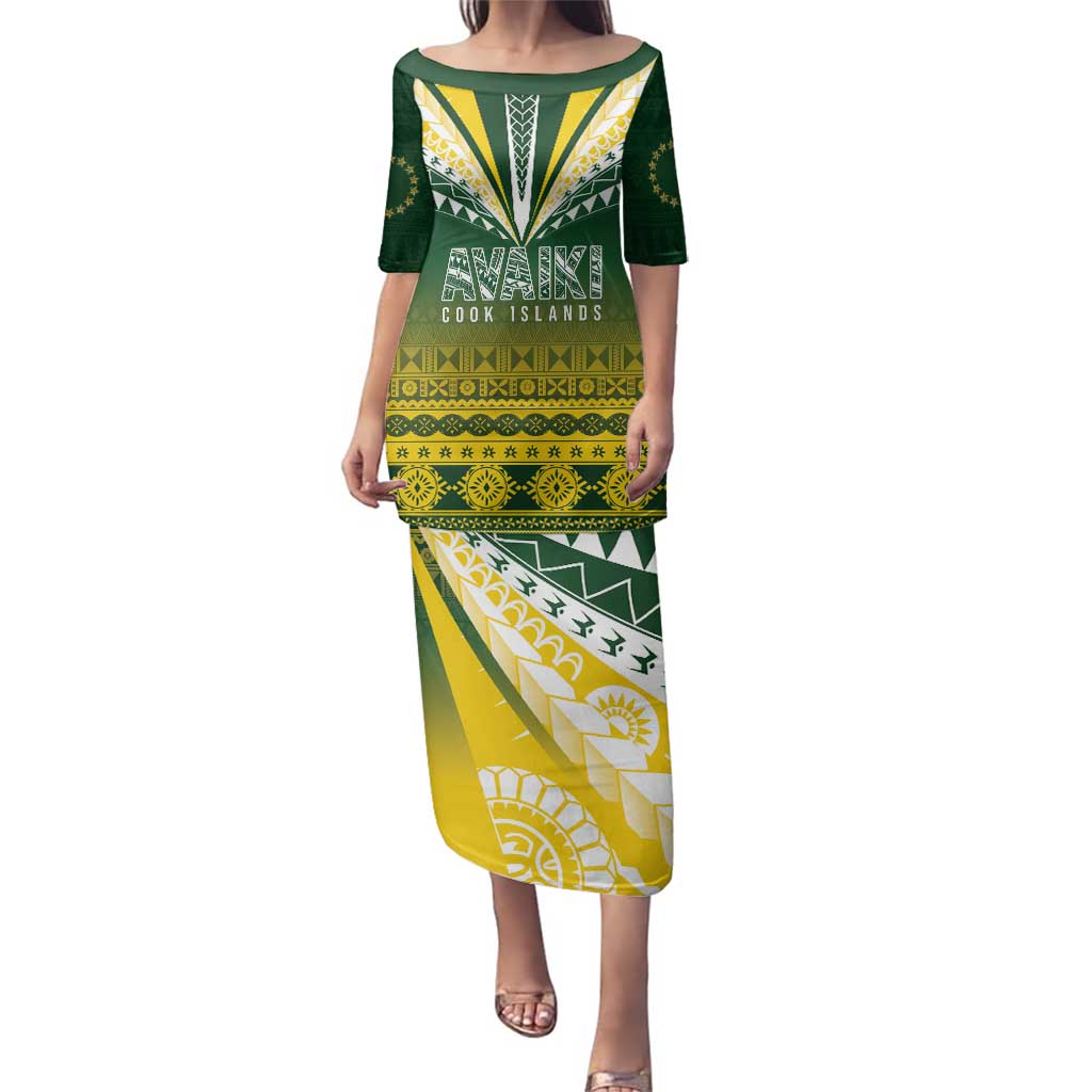 Cook Islands Rugby Custom Family Matching Puletasi and Hawaiian Shirt Kuki Avaiki - Polynesian Pride