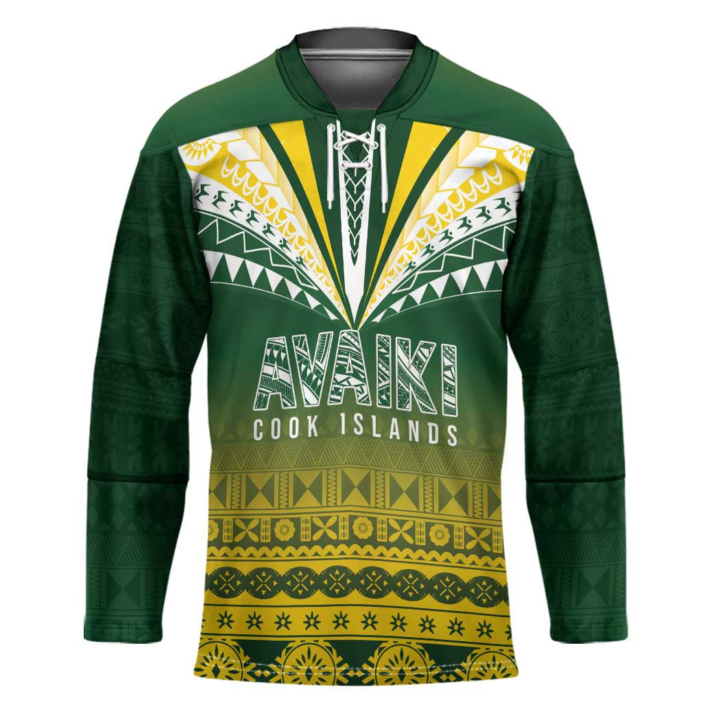 Cook Islands Rugby Custom Hockey Jersey Kuki Avaiki - Polynesian Pride